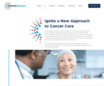 Immunogenesis.com(ImmunoGenesis) Screenshot