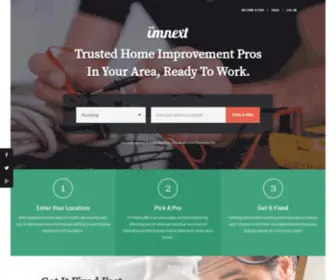 Imnext.com(Trusted Home Improvement Pros) Screenshot