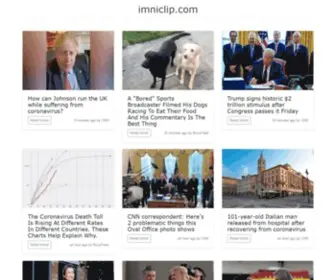 Imniclip.com(Top News for Wandering Minds) Screenshot