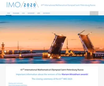 Imo2020.ru(61st International Mathematical Olympiad Saint) Screenshot