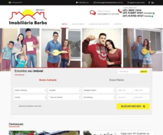 Imobiliariaborba.com.br(IMOBILIÁRIA BORBA imóveis em Joinville) Screenshot