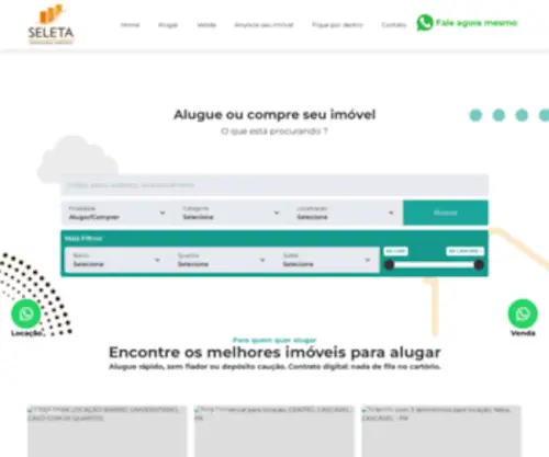 Imobiliariaseleta.com.br(Imobiliária) Screenshot