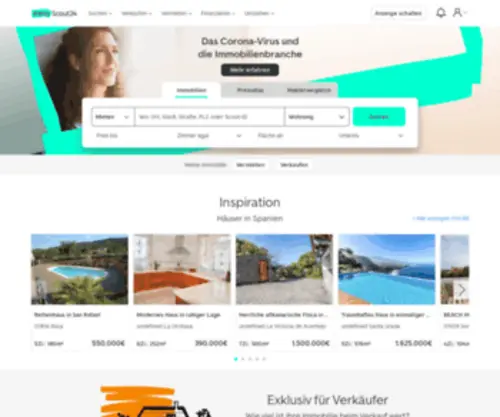 Imobilienscout24.us(Immobilien, Wohnungen, Häuser und Gewerbe) Screenshot