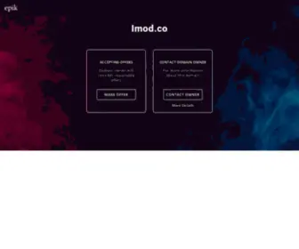 Imod.co(Make an Offer if you want to buy this domain. Your purchase) Screenshot