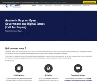 Imodev.org(Improving Public Policies in a Digital World) Screenshot
