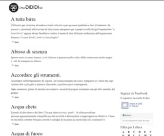 Imodididire.it(Significato dei modi di dire famosi) Screenshot