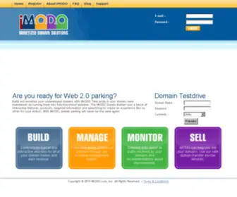 Imodo.com(IMODO Monetized Domain Solutions) Screenshot