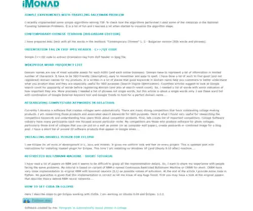 Imonad.com(IMonad Software) Screenshot