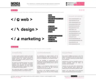 Imonda.co.uk(North London Web Design Studio) Screenshot