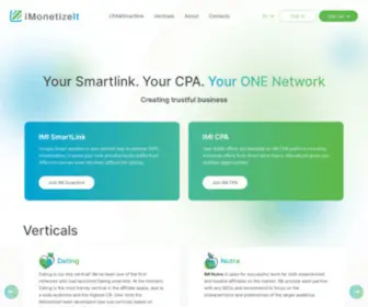 Imonetizeit.com(IMonetizeIt Affiliate Marketing CPA) Screenshot