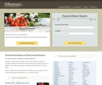 Imortuary.com(Find funeral homes) Screenshot