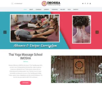 Imosha.com(Thai Yoga Massage School) Screenshot