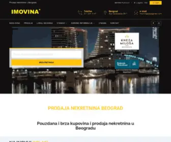 Imovinaplus.rs(Prodaja nekretnina Beograd) Screenshot