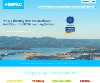 Impac.co.nz(NZ Workplace Health & Safety Consultation) Screenshot