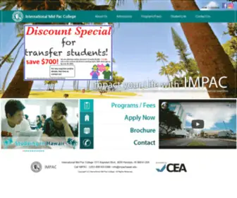 Impachawaii.edu(International Mid Pac College) Screenshot