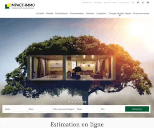 Impact-Immo.com(Immobilier à Paris et Ouest Parisien) Screenshot