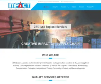 Impact-Logistics.in(3PL and implant services) Screenshot