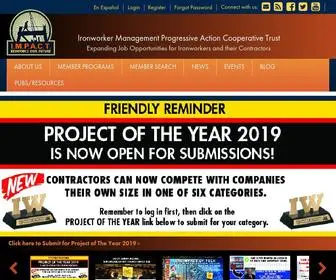 Impact-Net.org(Ironworker Management Progressive Action Cooperative Trust) Screenshot