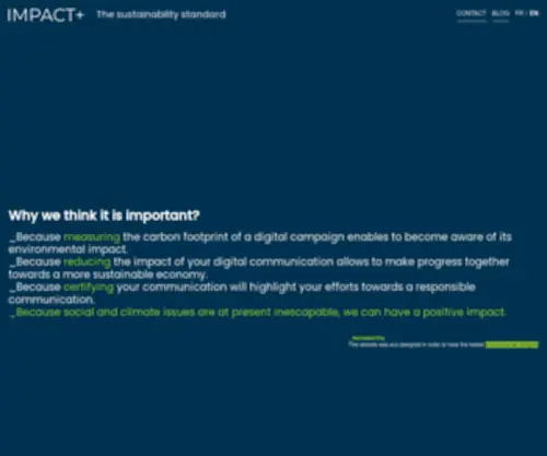 Impact-Plus.fr(Accueil) Screenshot