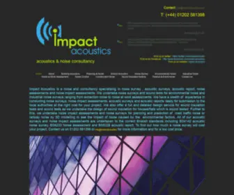 Impactacoustics.co.uk(Impact Acoustics) Screenshot