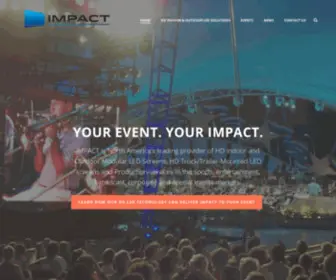 Impactav.com(Indoor-Outdoor LED Screens Truck Mounted Jumbotrons) Screenshot