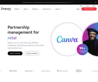 Impact.com(Partnership Automation) Screenshot