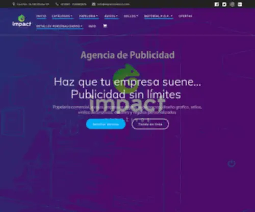 Impactcreativos.com(Front Page) Screenshot