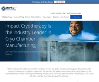 Impactcryo.com(Impact Cryotherapy) Screenshot