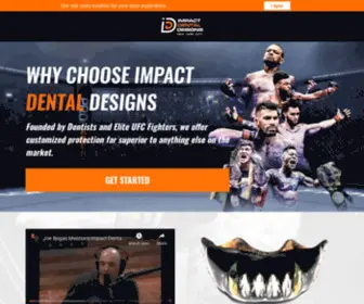 Impactdentaldesigns.com(Impact Dental Designs Mouthguards) Screenshot