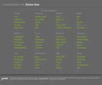 Impactdisplay.com(Impact Display Canada) Screenshot