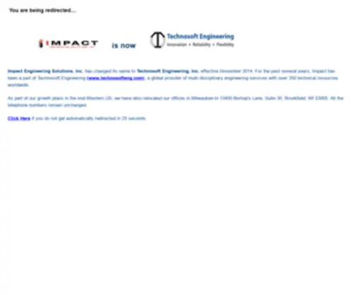 Impactengsol.com(Technosoft Engineering) Screenshot