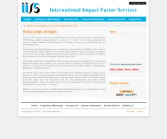 Impactfactorservice.com(International Impact Factor Services) Screenshot