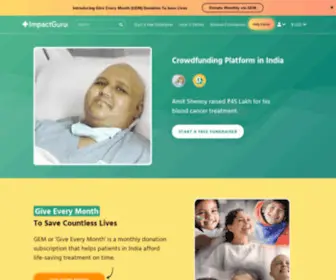 Impactguru.com(Crowdfunding) Screenshot