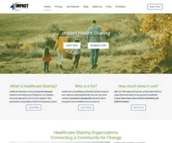 Impacthealthsharing.com(Impact Health Sharing) Screenshot