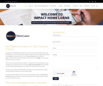 Impacthl.com.au(Impact Home Loans) Screenshot