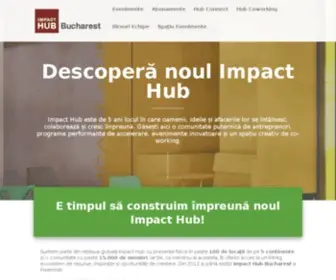Impacthub.ro(Impact Hub Bucharest) Screenshot