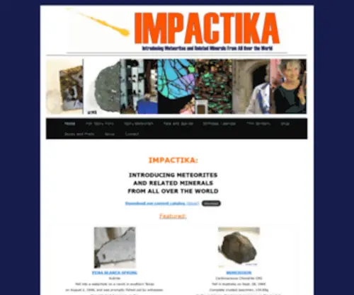 Impactika.com(Introducing Meteorites and Related Minerals From All Over the World) Screenshot