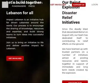 Impactlebanon.org(Impact Lebanon) Screenshot