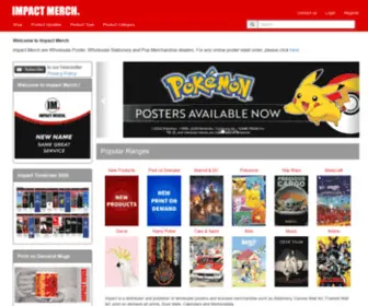 Impactmerch.com.au(Wholesale Posters Australian Distributor) Screenshot