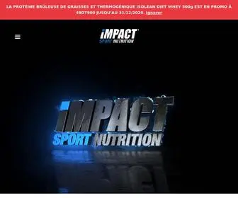 Impactnutrition.com.tn(Impact Sport Nutrition : Boutique Compléments Alimentaires en Tunisie) Screenshot