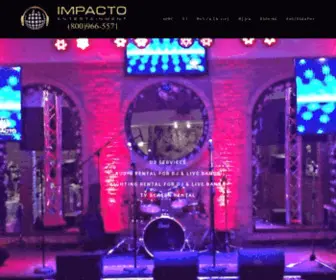 Impactoentertainment.com(Impacto Entertainment) Screenshot