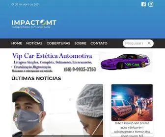 Impactomt.com.br(Impacto MT) Screenshot