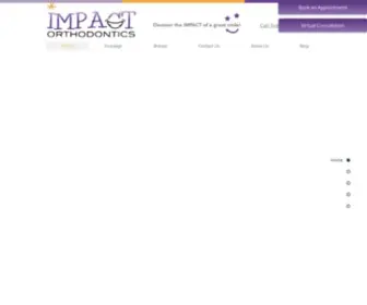 Impactortho.com(Impact Orthodontics in SE Calgary) Screenshot