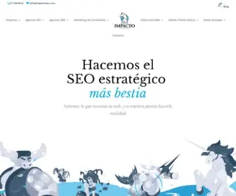Impactoseo.com(Agencia SEO Madrid) Screenshot