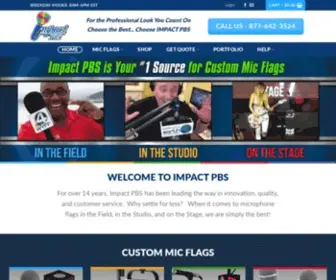 Impactpbs.com(Custom Mic Flags) Screenshot