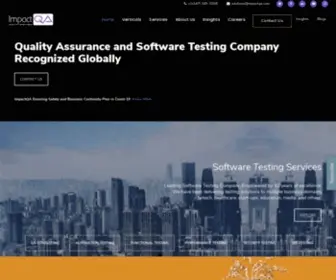 ImpactQa.com(Software Testing & QA Company) Screenshot