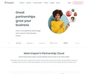 Impactradius.co.uk(Impact Partnership Cloud™) Screenshot