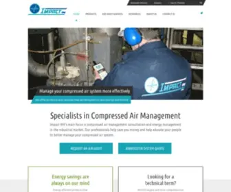 Impactrm.com(Compressed air products and services company) Screenshot