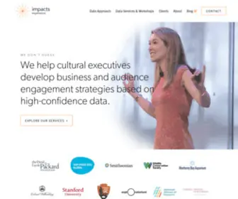 Impacts-Experience.com(Data for Cultural Executives) Screenshot