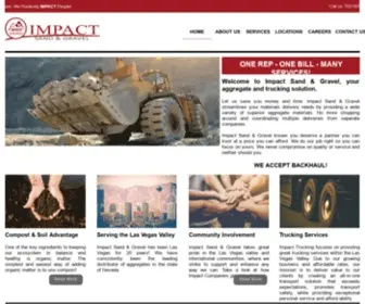 Impactsandandgravel.com(Aggregate Materials) Screenshot